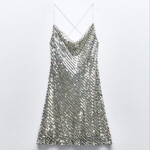 Silver Sequin Dress
